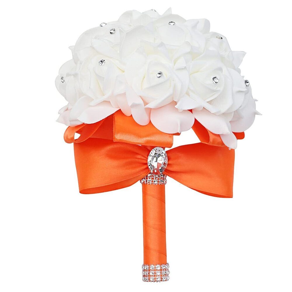 9295 Wedding Bouquets for Brides or Bridesmaids Crystal Silk Roses Bridal